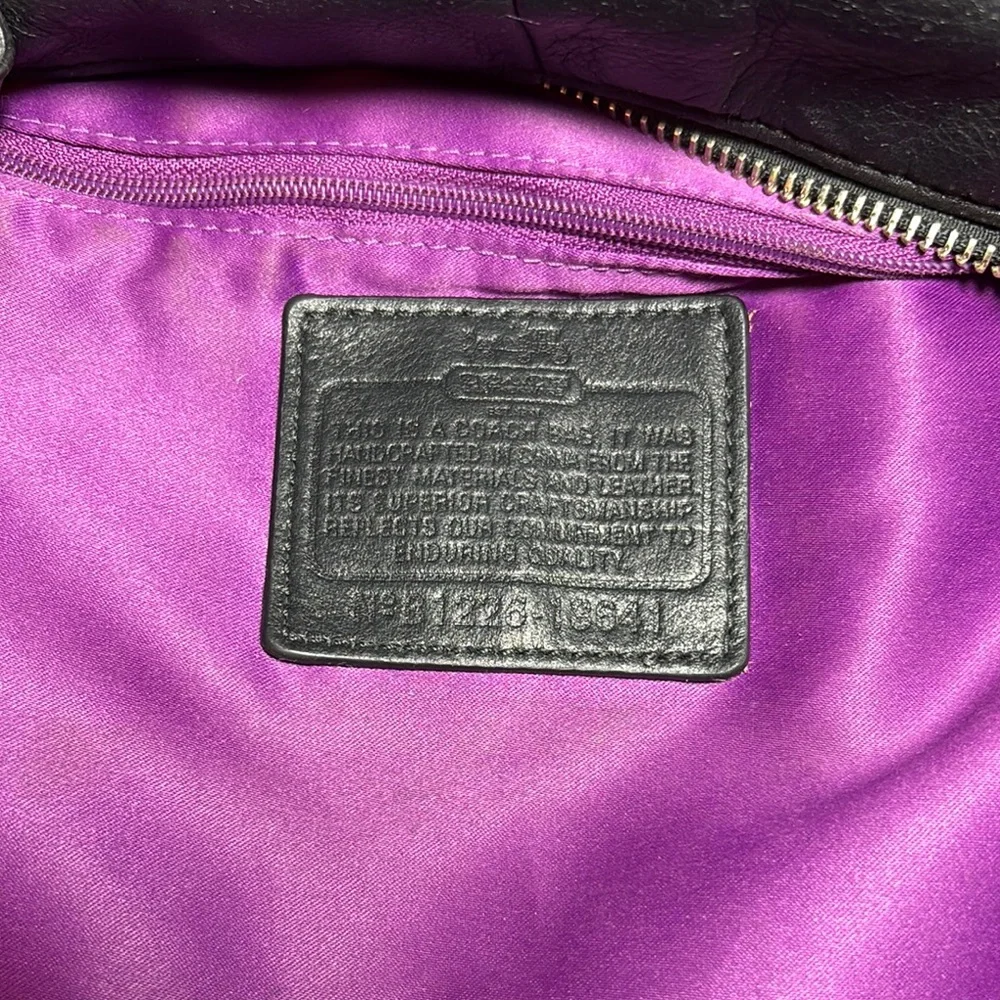 Coach Madison Lindsay Satchel Bag Black Leather from 2012